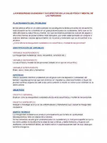 Inseguridad física, espiritualidad y bienestar: Un camino hacia la paz interior Inseguridad física, espiritualidad y bienestar: Un camino hacia la paz interior
